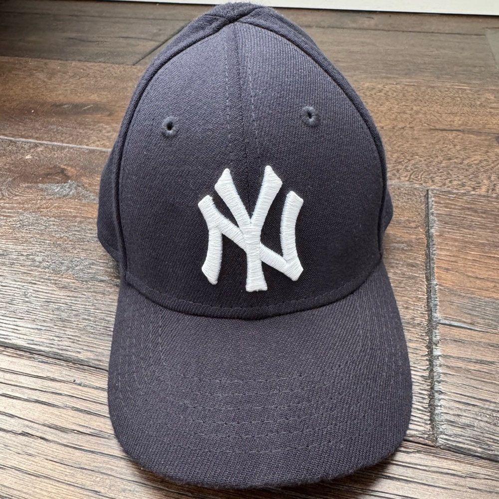 New Era Kids (Toddler) Black Baseball Cap with White NY Logo